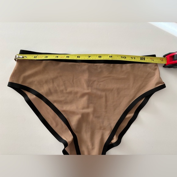 NWOT CUUP Tan and Black high waist Panties size 3 Medium - Picture 6 of 9